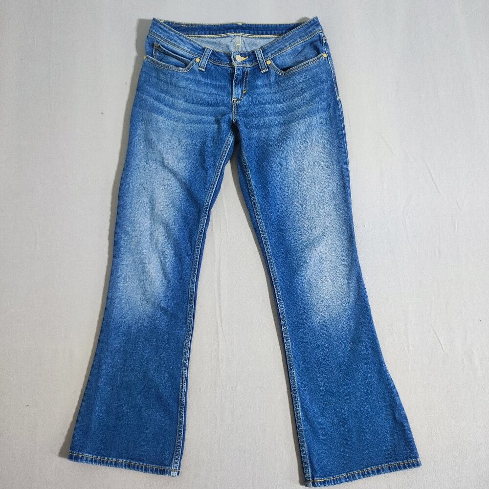 Levi's jeans women's junior 11 S/C denim blue colour boot cut low-rise cowgirl